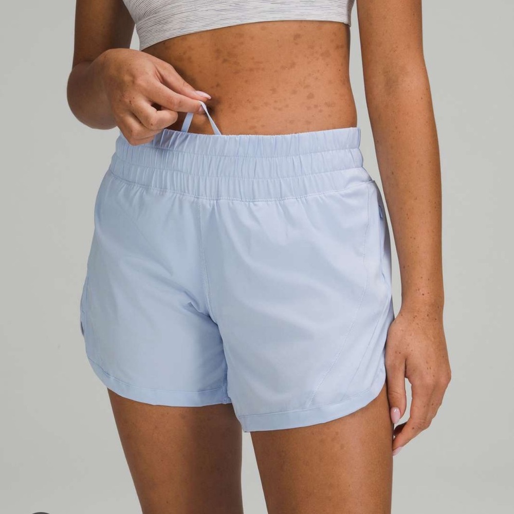 Lululemon Track That Shorts (pale blue)